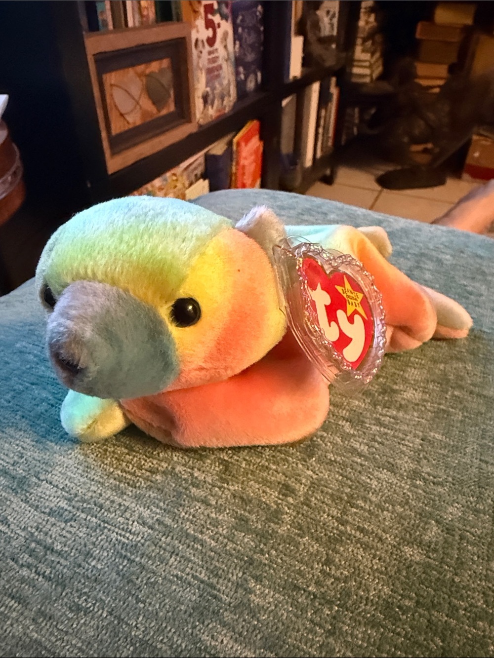 TY Beanie Baby SAMMY the Tie-dye Bear 1998